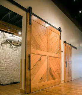 wood barn double door