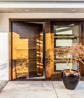 wooden pivot door